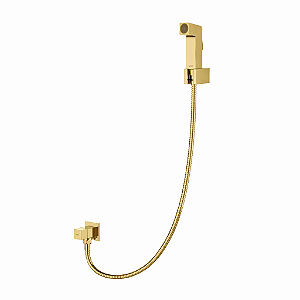 Ducha Higiênica Com Registro Sem Derivação Gold Matte - Kitbaco - DHGDF