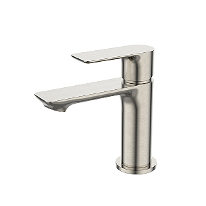 Torneira Para Lavatório Água Fria Bica Baixa Mykonos Níquel Escovado - Jiwi - WJ-1197-MK-NE