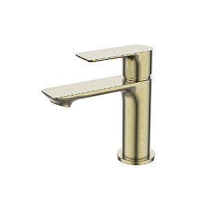 Misturador Monocomando Bica Baixa Mykonos Gold Escovado - Jiwi - WJ-2875-MK-GE