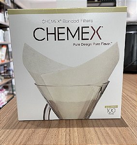 Filtro Para Chemex Maiores pré dobrado FS100 c/ 100