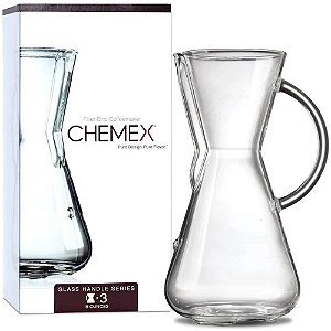 Chemex - Jarra em vidro para passar/filtrar o seu café até 03 xícaras