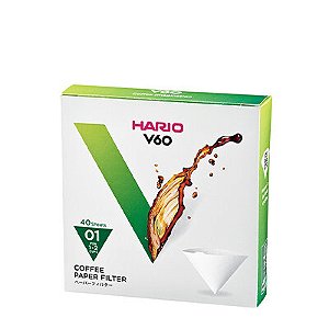 Filtro de Papel para Hario V.60 n.1 - caixa c/ 40 unidades