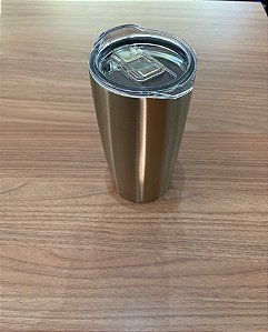 Copo Térmico Inox com tampa e bico - 590ml parede dupla