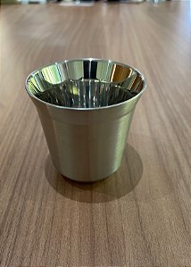 Xícara Shot Inox Folha Dupla - Para Café Espresso ou Filtrado 80ml