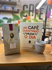 Kit com Microlote Frutadinho + Xícara Quero Café + Caixa de Presente