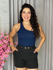 BLUSA NULA MANGA CANELADA