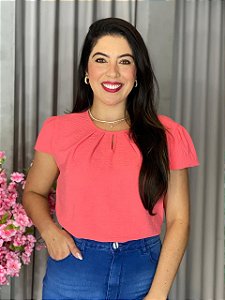 BLUSA CREPE MANGA GOTA