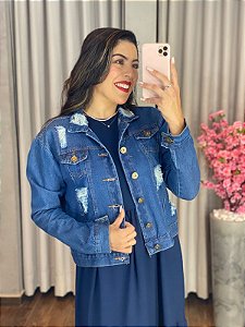 JAQUETA JEANS DESTROYED