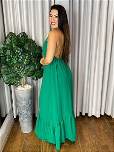 VESTIDO LONGO SOLTO FRENTE ÚNICA