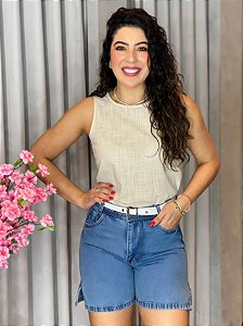 BERMUDA JEANS MEIA COXA