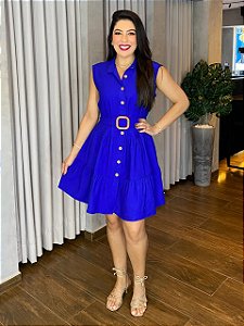 VESTIDO CURTO BOTÕES