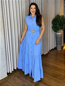 VESTIDO LONGO BOTÕES