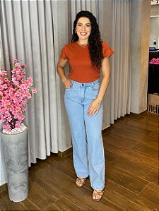 CALÇA JEANS WIDE LEG CLARA