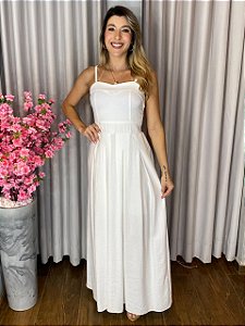VESTIDO LONGO PREGAS