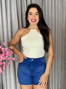 SHORT JEANS BÁSICO CINTURA ALTA