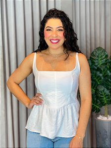 BLUSA PEPLUM ALCINHA