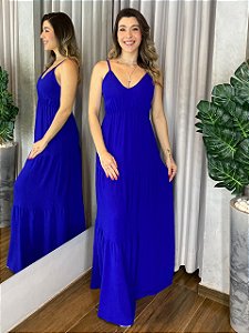 VESTIDO LONGO DECOTE V