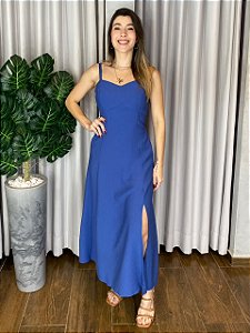 VESTIDO MIDI FENDA