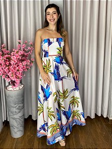 VESTIDO LONGO TOMARA QUE CAIA ESTAMPA