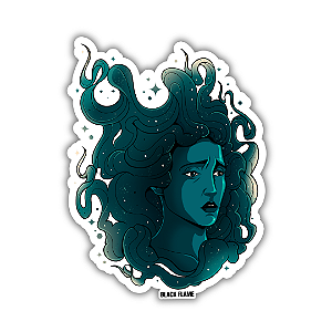 Sticker Black Flame