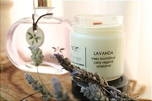 Vela vegetal artesanal | Vidro Pianezza Branco Brilhante 160g
