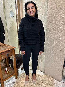 BLUSA PRETA GOLA BOBA MARIA PAVAN
