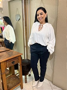 CALÇA ALFAIATARIA EM MALHA LANÇA PERFUME