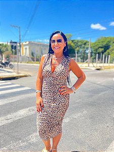 VESTIDO DRAPEADO ESTAMPADO LANÇA PERFUME