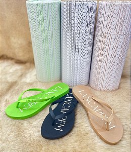 CHINELO + CAIXA KIT MONOGRAMA LANÇA PERFUME