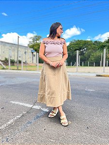 BLUSA OMBRO A OMBRO ROSE MARIA PAVAN