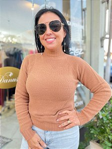 BLUSA GOLA ALTA FIO PLUMA AMBICIONE