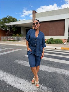 BERMUDA 100% LINHO ITALIANO