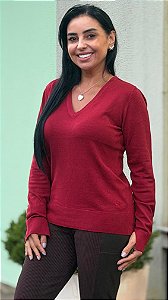 Blusa gola V em tricô da Lez a Lez