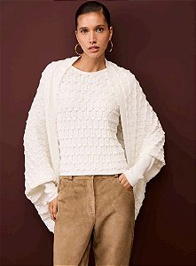 REGATA EM TRICOT TEXTURIZADO AMBICIONE