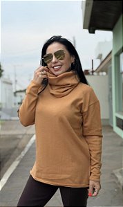 BLUSA OVER ALONGADO GOLA AVULSA