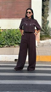 CALÇA PANTALONA COM CINTURA ALTA LANÇA PERFUME