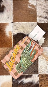 MAXI NECESSAIRE ORA BOLAS JACARÉ SILK PEQUENA FARM RIO