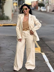 CALÇA PANTALONA EM ALFAIATARIA LEZ A LEZ