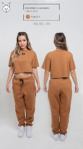 Cropped Oversized “Caramelo”