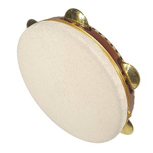 PANDEIRO 10,5" CEDRO NATURAL - REG PLAT (COM ACESSÓRIOS)