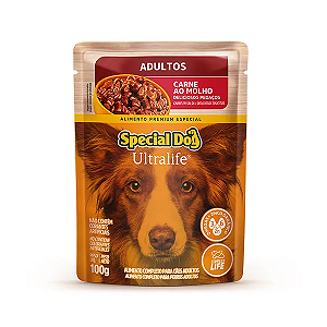 Sachê Ração Úmida Special Dog para Cães Adulto Sabor Carne 100g