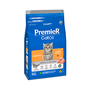 Ração Premier Pet Ambientes Internos Gatos Filhotes Frango - 500g