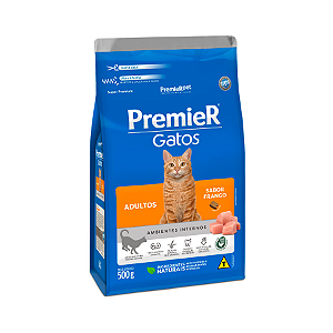 Ração Premier Pet Gatos Ambientes Internos Adultos Frango - 500g