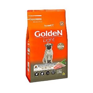 Ração Golden Fórmula Light Mini Bits para Cães Adultos de Porte Pequeno Sabor Frango e Arroz - 1KG