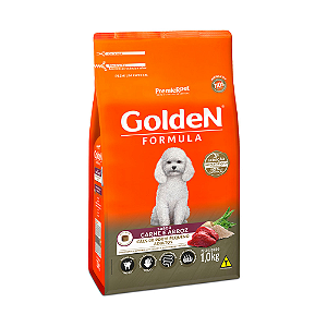 Ração Golden Fórmula Mini Bits Para Cães Adultos Pequeno Porte Sabor Carne e Arroz - 1Kg