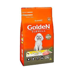 Ração Golden Fórmula para Cães Adultos de Porte Pequeno Sabor Peru e Arroz - 1KG