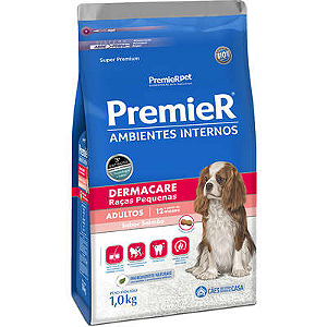 Ração Premier Ambientes Internos Dermacare - 1Kg