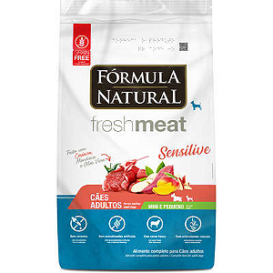 FÓRMULA NATURAL FRESH MEAT SENSITIVE CÃES ADULTOS PORTES MINI E PEQUENO 2,5 KG