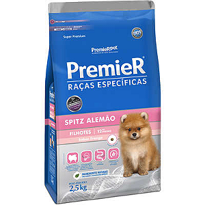 Ração Premier Cães Raças Específicas Spitz Alemão Filhotes Sabor Frango 2,5KG