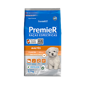 Ração PremieR Raças Específicas Maltês Cães Filhotes 2,5KG